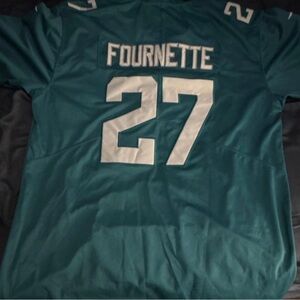Fournette #27 Jacksonville Jaguars NFL Teal Jersey with White Accents